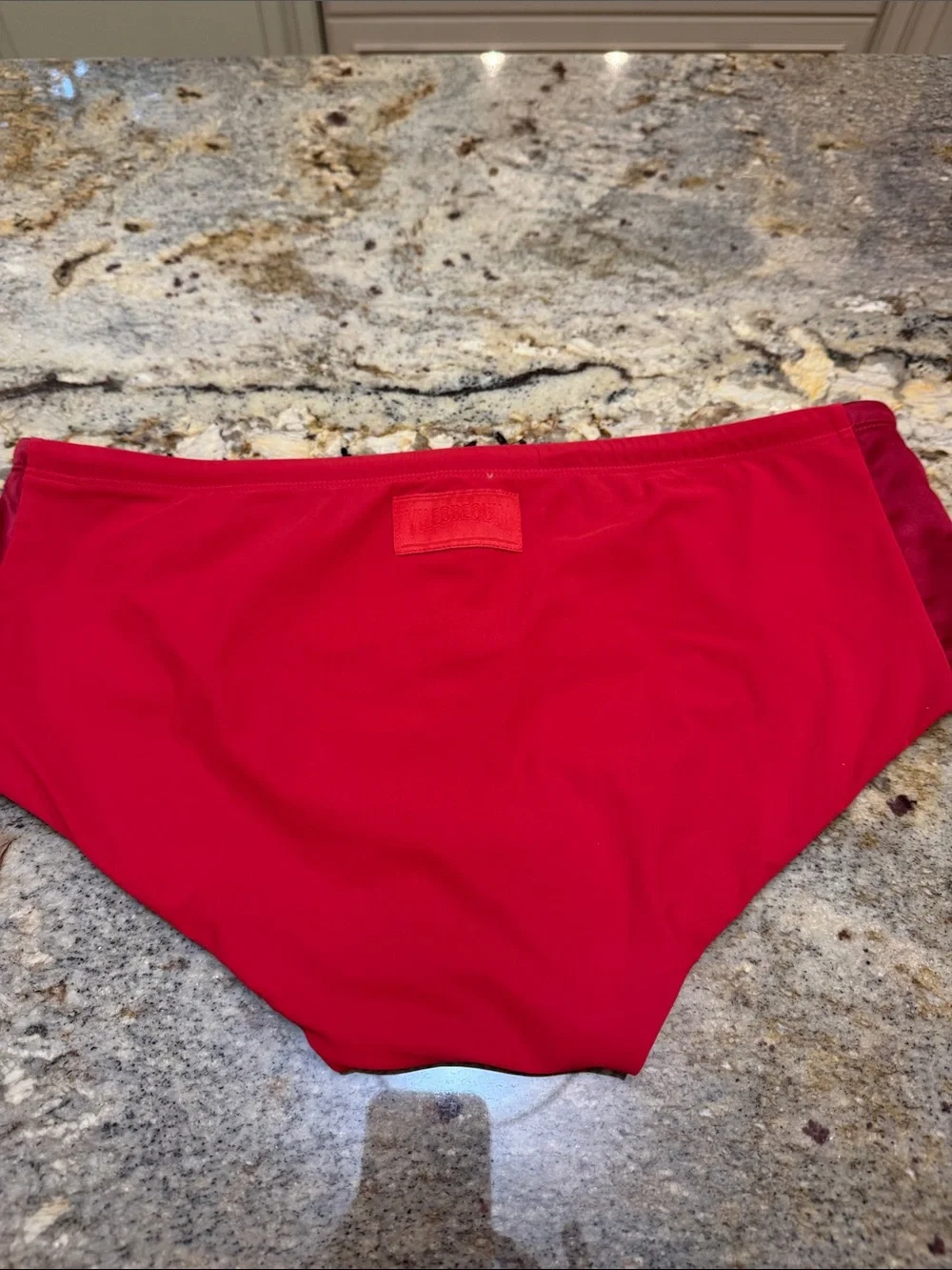 Vilebrequin Depuis 1971 Red Men's Swim Briefs with Drawstring